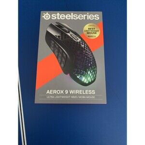 SteelSeries Aerox 9 Wireless Optical Gaming Mouse  Black